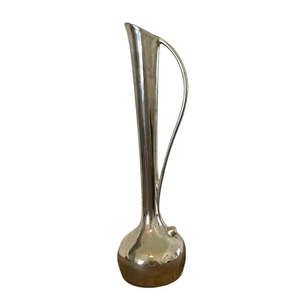 Vintage Davco Silver Ltd. Silver Single bud vase with handle *Flawed*